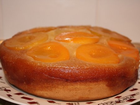 Творожный пирог с персиковой начинкой