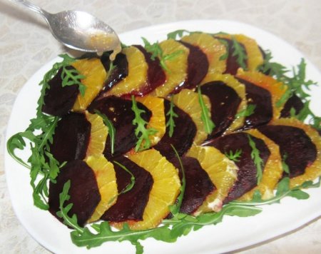 Свекольный салат с апельсинами